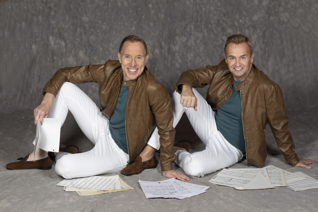 Brent D Kuenning and Steve Geyer promotional photo sitting American Song Book 2 of a Kind #sittinginthemusic
